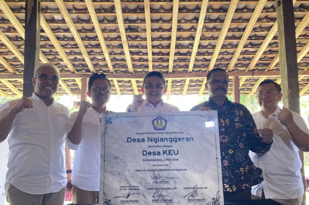 Pemerintah menetapkan Desa Nglanggeran di Gunungkidul, DIY, menjadi Desa&nbsp;Keuangan