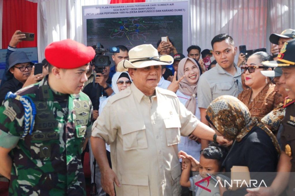 Menhan Prabowo bikin pipa air mengatasi kekeringan di Gunungkidul,&nbsp;DIY